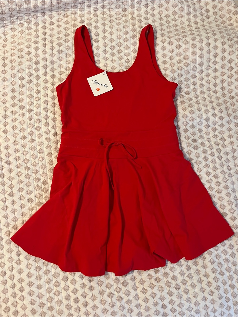 Cecilia Red Sleeveless Mini Dress